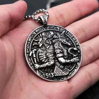 Pendant Necklaces Vintage Classic Ancient Egyptian Pharaoh Necklace For Men Punk Stainless Steel Anubis Fashion Unique Amulet Jewelry Gift
