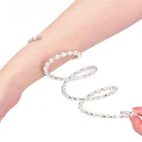 Hwet Bracelets Bracelets Bracelets pour femmes en cristal en cristal ouvre-bracelet ajusté