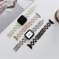 Luxury Alloy Wrist Link Band Strap för Apple Watch Series 7 6 5 4 3 2 SE 41mm 45mm