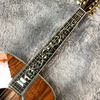 41 inch volledige koa houtstructuur van het leven akoestische akoestische gitaar