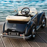 Merced Benz Classic Electric Car, Super Large met afstandsbediening Baby Toy, Children's Four-Wheel Car Can Seat