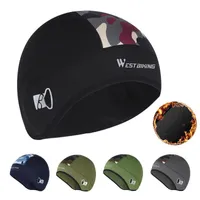 Cycling Caps & Masks Winter Outdoor Sports Warm Fleece Hats Thermal Bicycle Cap Headwear Windproof Running Skiing Bike