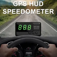 Car HUD head-up display speed meter universal projection GPS satellite speeds measurement C60 a02
