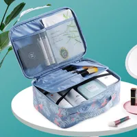 Sacs de rangement Sac pour femmes Travel Cosmetic Handbag Makeup Makeup Pouche Organisateur de toilettes Kit de toilettage Grand Purse insert en nylon