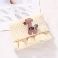 Lã malha lenço de bebê inverno infantil crianças À prova de gola meninos e meninas quente confortável pescoço N34 lenços