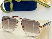 Okulary przeciwsłoneczne dla mężczyzn i kobiet lato styl anty-ultrafioletowy 0399 Retro płyta metalowa prostokątna pełna rama mody okulary losowe pudełko