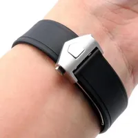 Bekijk banden van hoge kwaliteit rubberen horlogeband voor tag F1 polsbanden 22 mm boog einde zwarte band met vouwen buckle260H