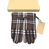 Womens Mode Plaid Handschuhe Herbst Winter Verdicken Handschuh Top Qualität Luxus Zubehör Frauen Outdoor Winddichte Lieferungen