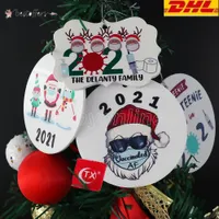 2021 Grinch quarantaine gunst kerst ornament Xmas hangende ornamenten personaliseren voor boomdecor
