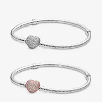 Pandora Bracelets For Women Jewelry 2021 Charm Bracelet Sterling Silver 925 Original Designer Heart Charms Bangles