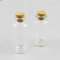 500 x 20 ml 25ml Klarglasflasche mit Kork 2/3 Unzen Transparente Fläschchen Corked Wishing Gläser für Anhänger Hochzeit Gifhith Qthight