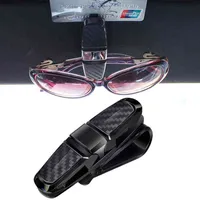 Neue Tragbare Auto Brillenhalter Tragbare Ticketkartenklemme Auto Sonnenblende Sonnenbrille Clip ABS Brille Fall Autozubehör
