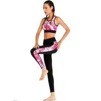 Pantaloni da due pezzi da donna LJQLion 2021 Night club Sexy Sport Tempo libero Abbigliamento fitness stampato senza maniche 2 abiti per le donne