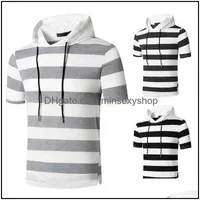 Мужские футболки TE S Одежда одежды 2021 Мода с капюшоном SV TEE Повседневная Черный Белый Хлопок Летняя Ткань Доставка Qw6ei