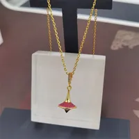 النساء الرجال ufo الماس قلادة قلادة مع مربع الأحمر كريستال بلينغ مجوهرات رائعة حزب هدية القلائد سلسلة في الهواء الطلق