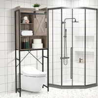 Mobilier de chambre à coucher FCH Style rétro MDF avec cadre de tiriamine Porte coulissante à trois couches Cabinet de salle de bain