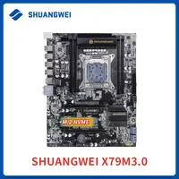Motherboards SHUANGWEI X79 Chip Motherboard LGA2011SATA3.0 ATX USB3.0 PCI-E NVME M.2 SSD Support REG ECC Memory And Xeon E5 Processor 2680V2