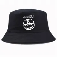Fashion Gorillaz Rock Band Stampa Benna Cappello Interessante Design Visiera Sole Visiera Pescatore Pescatore Cappello