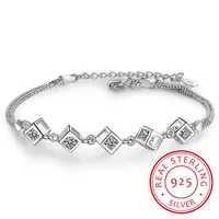 Braccialetti in argento sterling 925 Braccialetti Braccialetti Braccialetti New Fashion Bracelet per le donne Sterling-Silver-Jewelry