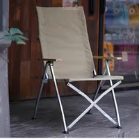 Camp Furniture Adjustable Angle Aluminum Alloy Folding Chair Portable Recliner Fishing Nap Camping Stool