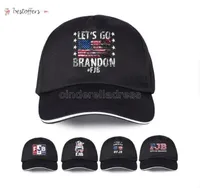 DHL Party Hats Christmas deja ir a Brandon FJB Dad Beanie Cap impreso gorras de béisbol lavado algodón denim Ajustable Sombrero BDC13