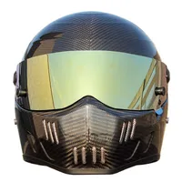 Motorcycle Helmets Carbon Fiber ATV-6 Full Face Helmet Motocross Racing Man Woman And LOriginal ECE Approved Multi-color Sun Visor