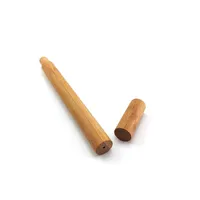 Palhas que bebem a palha de bambu natural que viaja ajustaram a escova de limpeza do sisal com caso de transporte do tubo orgânico