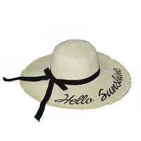 2021 Tendance de la mode Dôme Bowknot tressé Big Breaves Dames Voyage Beach Sunscreen Sun Hat