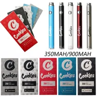 Cookies Battery 350mAh 900mAh Preheating Vaporizer Variable Voltage Batteries Starter Kits 510 Thread Battery Vape Pen with USB Charger