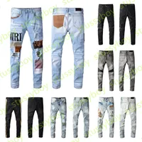 Mode Herren Designer Jeans Hohe Qualität Ripping Denim Pants Luxus Hip Hop Beunruhigte Reißverschlusshose Für Männliche Größe 28-40