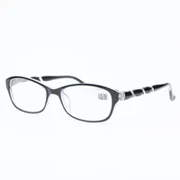 Солнцезащитные очки Четкие Высококачественные Очки для чтения Женщины Мужчины Удобные Пресбиопические Очки Черный Маленький Квадрат Полная рамка PC 1.0-4.0 R140