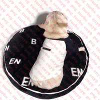 トレンディな手紙のペットラウンドネストケンネルの柔らかい豪華なペットケネルスマットのシンプルなスタイルの犬のベッドペンの供給