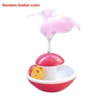 Cat Toys Playing Garden Training Rolling Tumbler Ball Kitten Scratching Artificial Feather Pet Supplies Interactive Toy Funny Home