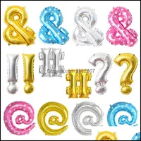 Novelty Gag Toys & Gifts Symbol Aluminum Film Balloon Exclamation Question Mark Birthday Childrens Toy Baby Shower Decorationwedding Decor P