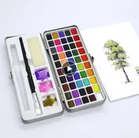Penne di pittura solida 50 color Set Pigment portatile per artista disegno acquerello carta d'arte Forniture Art Dropshipping