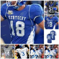 2022 Kentucky Wildcats Futbol Jersey NCAA Koleji 2 Tim Kanepe 18 Randall Cobb 3 Terry Wilson 10 Asim Rose 24 Christopher Rodriguez Jr.