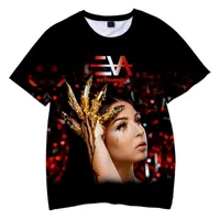 Men's T-Shirts Fashion French Singer EVA Queen 3D Adult Kids Cool T-shirt Children Boys girls Highstreet Summer Tees
