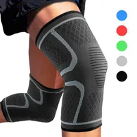 Compressão Knee Support Sleeve Protector Ginásio Esportes Elastic Kneepads Brace para Running Basketball Voleibol Joelheira