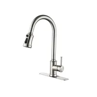US Stock Touch Kitchen rubinetto con rubinetto di pull down spruzzatore spazzolato Nickel USPS A363345