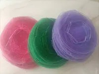 100 adet 26 cm 9 Renkler Çap Organze Yuvarlak Düz Takı Çanta Düğün Parti Şeker Hediye Çanta