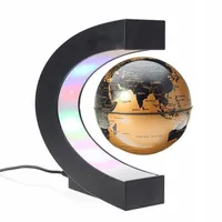 Magnetische levitatie drijvende globe led wereldkaart nieuwigheid nachtlampje elektronische antigravity ballamp voor kantoor woondecoratie 211021