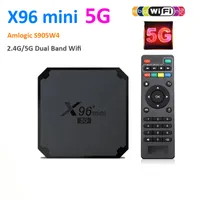 X96 Mini 5G Wi-Fi Smart TV Box Android 9.0 S905W4 Quad Core HD 2 ГБ ОЗУ 16 ГБ ROM Android9.0 4K Установите верхние ящики Главная СМИ игрока