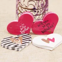 2021 Ny Zerong Heart Shape Gift, Vine Tack Kraft Tag för gåvor, godis gynnar dekoration etikett tag 5.54 / 3x5cm
