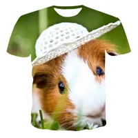 Homens camisetas 2021 primavera / verão e feminino t-shirt 3D impressão infantil camisa infantil animal padrão de rato cute top ocasional grandes