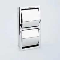 Deal Recessed wall embedded stainless steel toilet paper rolls holder tissue box tray towel rack bathroom hardware