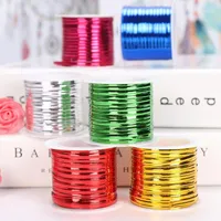 15m pc Multicolor Twist Tie Candy Cookie Bag Sealing Wire Ties Gift Bags Tying Wrapping Ribbon For Home Kitchen Baking Supplies Wrap