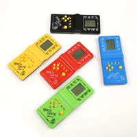 Classic Tetris Hand Nostalgic Host Player Realizado Jogo Eletrônico Brinquedos Console para Crianças Jogando Fun Tijolo Jogo Riddle Handheld