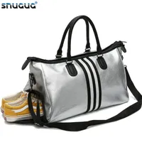 Outdoor Bags PU Leather Sports For Fitness Yoga Women Travel Sport Handbag Crossbody Waterproof Training Gym Shoes Storage