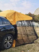 Zelte und Unterkünfte Auto Hintere Verlängerung Sonnenschutz Zelt Fahrzeugkoffer Side Markise SUV Off-Road MPV Canopy Camping