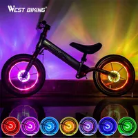 Smart LED велосипедные колесо света велосипед передний хвост ступицы заговорил одну лампу с 7 цветом 18 режимов аккумуляторные дети баланс 220108